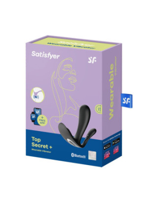 3 en 1 Vibromasseurs et stimulateur clitoridien noir connecté Top Secret + Satisfyer - CC597754